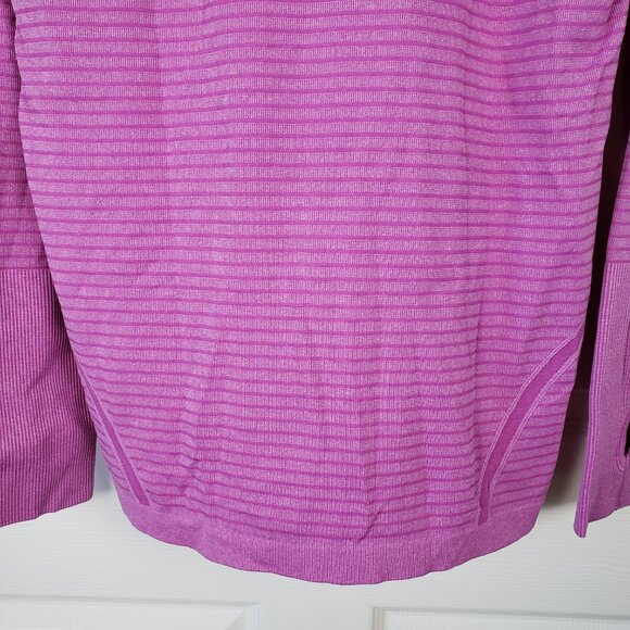 Lululemon swiftly tech long sleeve Pink Striped Size 12 Stretch, Athletic - Picture 7 of 10